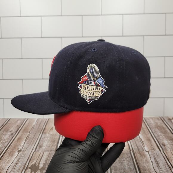 New Era 59Fifty Boston Red Sox 2018 WS Patch Men's Fitted Baseball Hat Size 7 - Picture 2 of 8